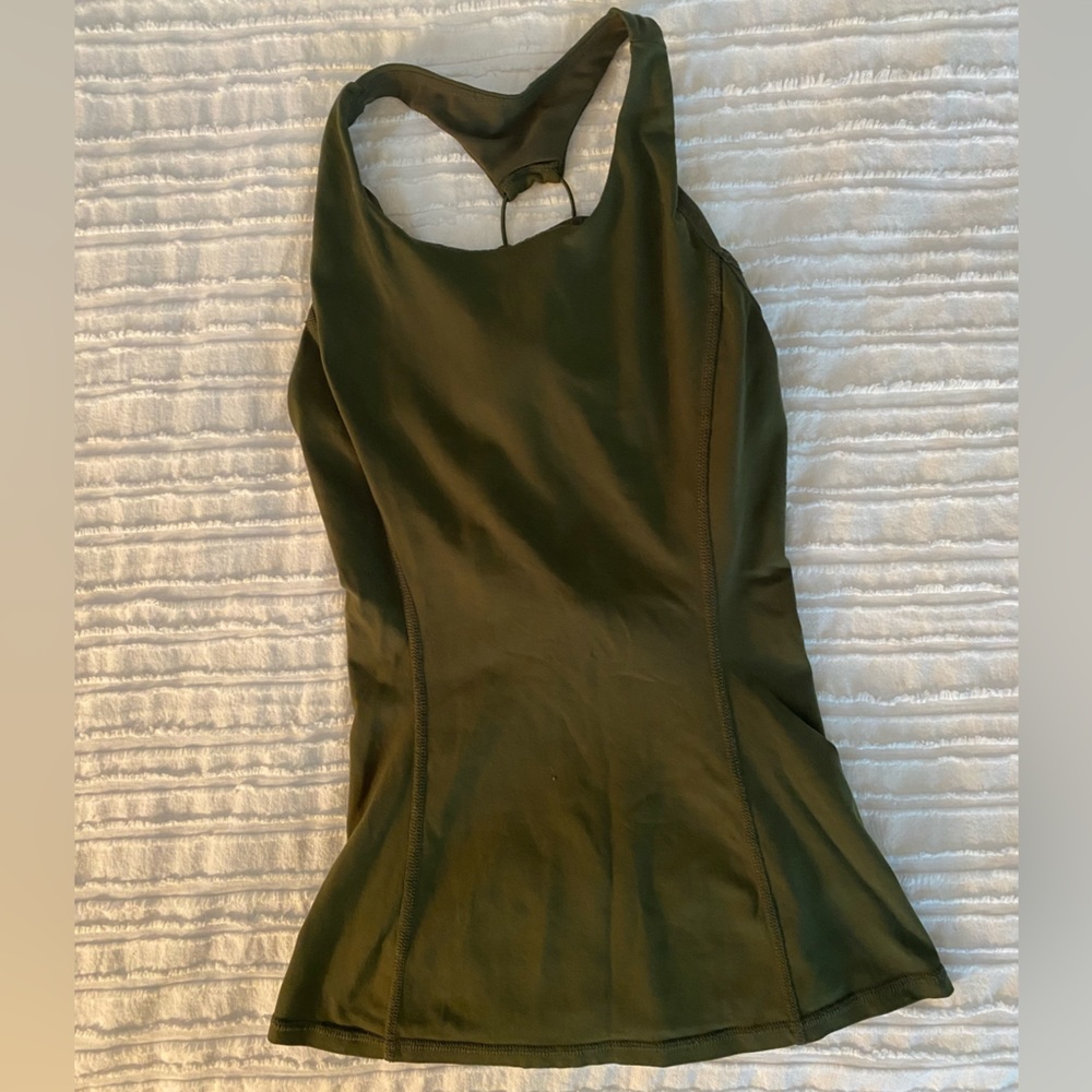 Free People Green Work Out Tank